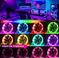 USB LED Strip Lights ,RGB Light with 24-key Remote Control,Easy To Install Lamp for gaming room.