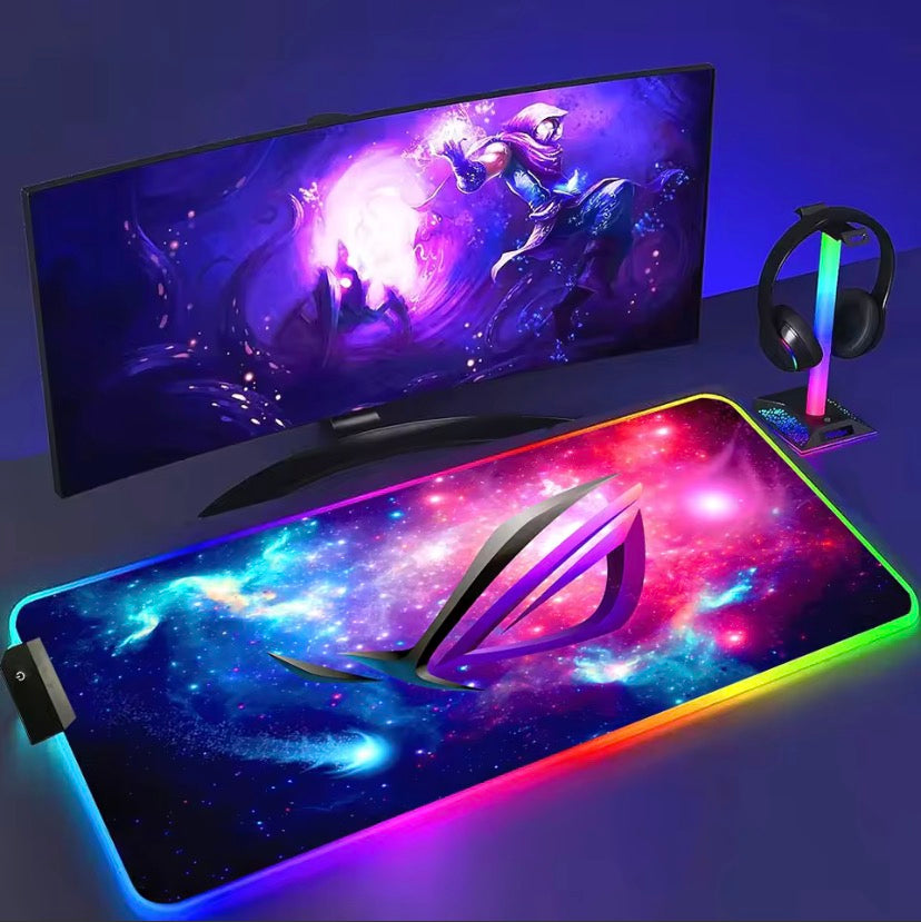 Hard surface(RGB) gaming mouse pad