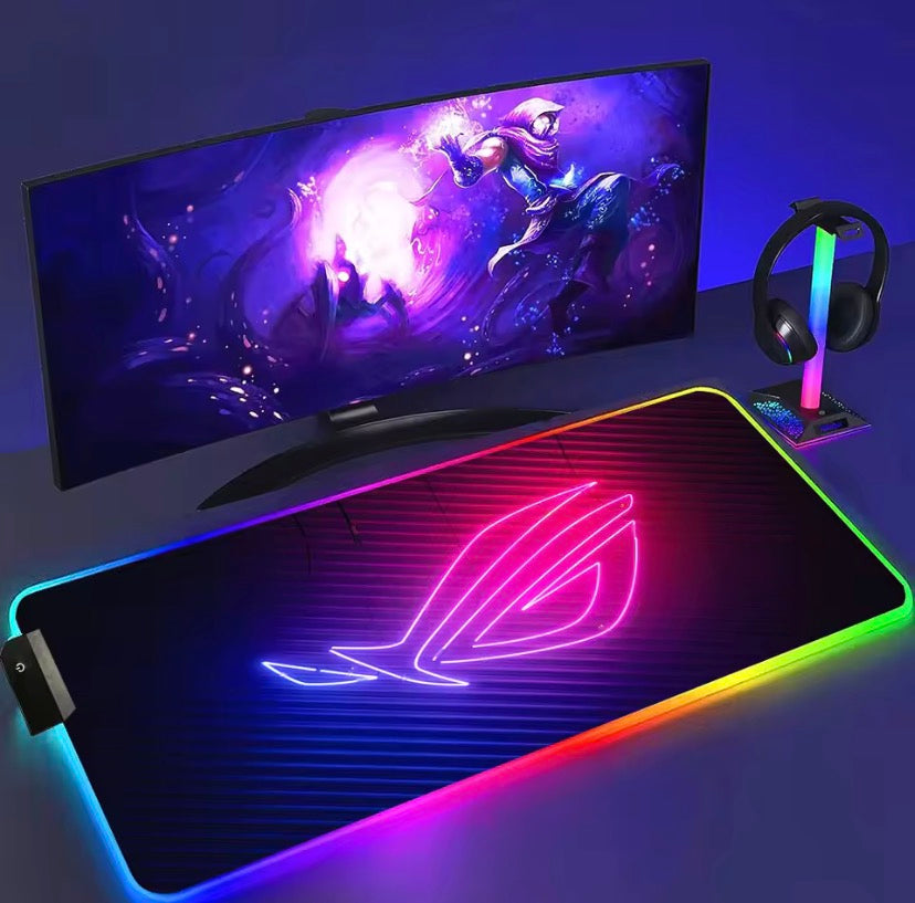 Hard surface(RGB) gaming mouse pad