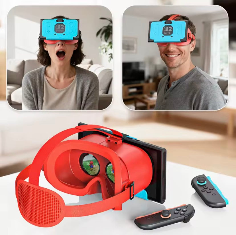 VR Headset For Nintendo Switch 2 Virtual Reality VR Glasses with Adjustable HD Lenses and Comfortable Head Strap