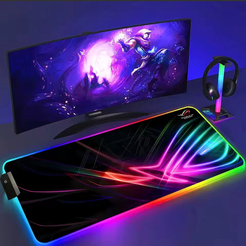 Hard surface(RGB) gaming mouse pad